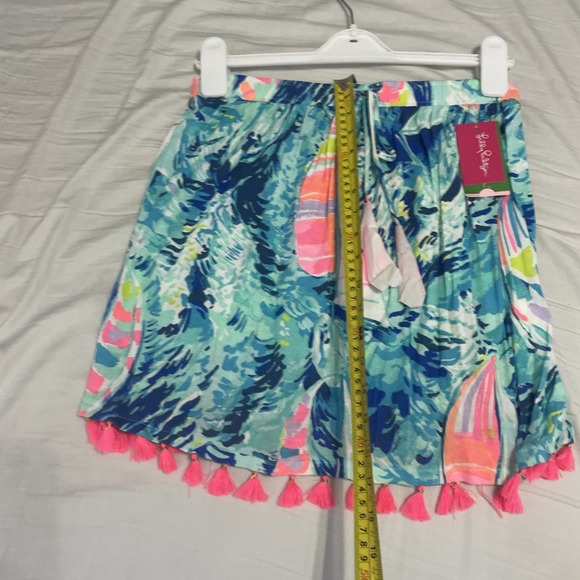 LILLY PULITZER Palma Tube Top‎ In Sparkling Blue Hey Bay Bay Size Xsmall - Picture 5 of 8